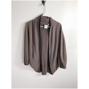 Michael Stars Brown Draped Cardigan Size 2
